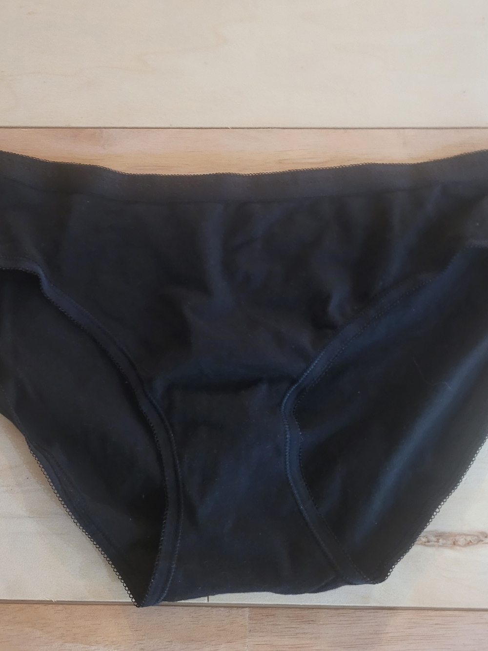 Victoria's Secret Black Cotton Brief Panty Medium